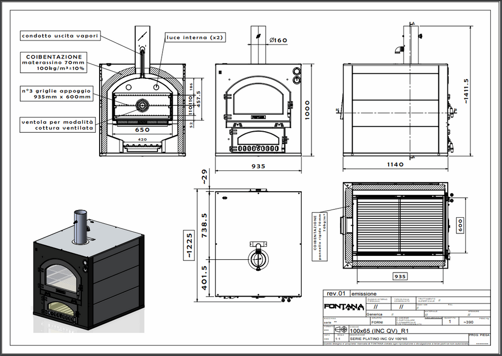 Forno Da Incasso Inc Qv Fontana Forni Ferramenta Sarti S.r.l.