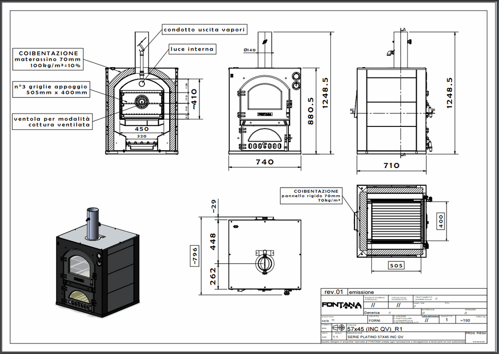 Forno Da Incasso Inc Qv Fontana Forni Ferramenta Sarti S.r.l.