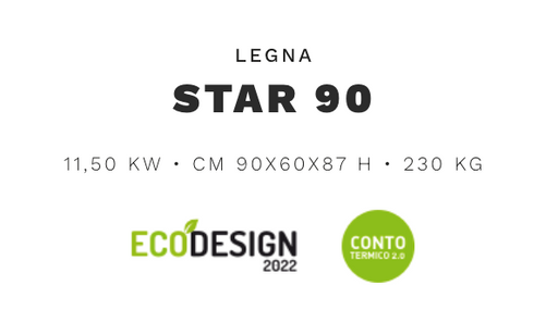 Klover Cucina a Legna con Forno  Star 90 Aria  ST90 Ferramenta Sarti S.r.l.