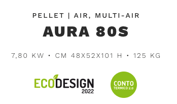 Klover Stufa Pellet Aria Aura 80s Air A80s Ferramenta Sarti S.r.l.