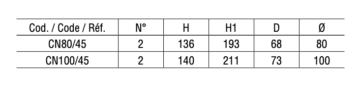 Curva 45° Ø80 e Ø100 - Fumisteria Pellet e Legna Multiclima