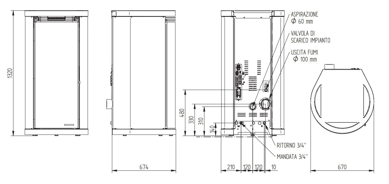 Termostufa A Pellet Exclusive Moretti Design Ferramenta Sarti S.r.l.