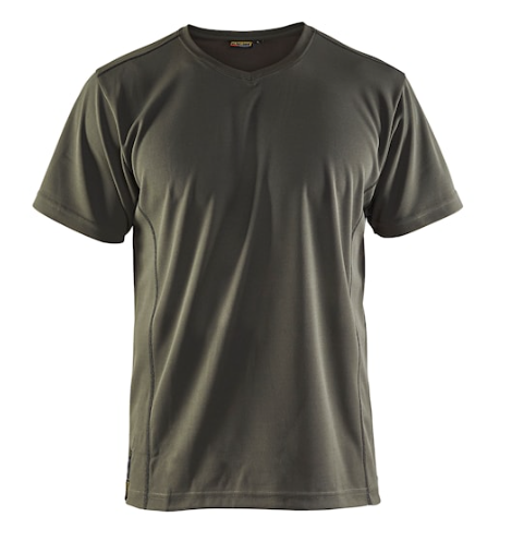 T-shirt Protezione Raggi UV Verde Militare Blaklader