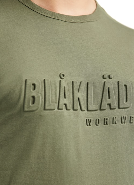 T-Shirt Con Logo 3D Verde Blaklader